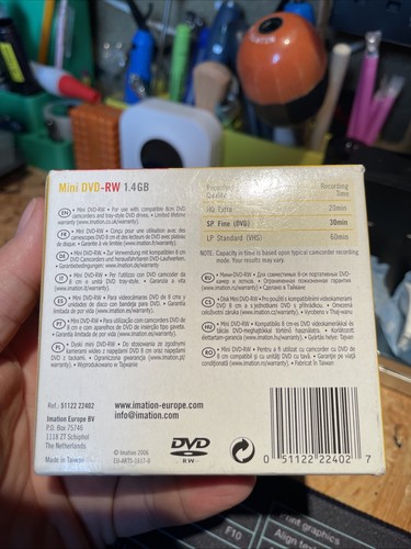 NEW SEALED IMATION DVD-RW VIDEO DATA PACK JEWEL CASES SEE PICS - Picture 5 of 6
