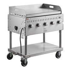36" Stainless Steel Liquid Propane Outdoor Grill with Griddle