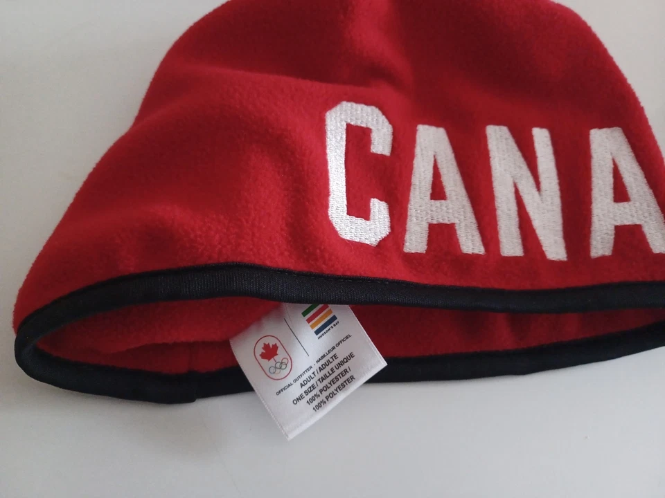 Canada Hudson's Bay Olympics Beanie Hat Cap OSFA Red Sochi 2014 NWOT - Image 4 of 4
