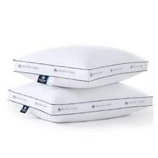 Gusseted Bed Pillows for Side Sleepers and Back Sleepers, King Pack of 2 