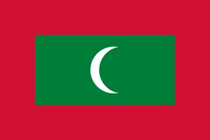 Maldives Flag Self Adhesive Vinyl Sticker