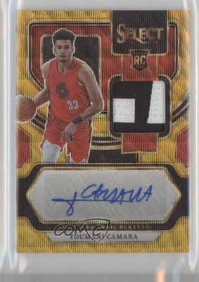 2023 Panini Select Rookie Jersey Gold Wave Prizm 9/10 Toumani Camara Auto RC 3d3