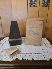 Vtg SETH THOMAS Conductor Windup Mechanical Metronome 1104A Tested w/ Box