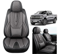 Full Set Leather Seat Covers For Chevy Silverado 1500 2500hd 3500hd Front Rear