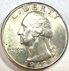 1942-D Washington Quarter 612 BU