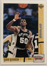 1991-92 Upper Deck #324 - David Robinson San Antonio Spurs - Sharp Corners MINT