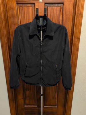 St Johns Bay Mens Water Repellent Jacket Navy Blue Zip Packets Size Medium
