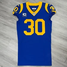 TODD GURLEY Team Issue Los Angeles Rams Jersey 2017 Nike Authentic Pro Cut Game