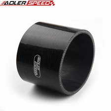ADLERSPEED 5" inch Straight Silicone Hose 76.2mm Length Turbo Coupler Pipe Black