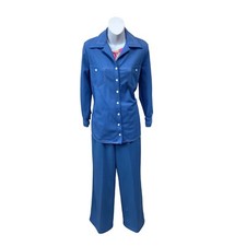 Vintage 1960's-1970's Blue Leisure Suit