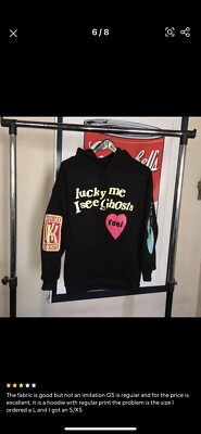 Lucky Me I See Ghosts Hoodie Size M Kanye West Kid Cudi Camp Flog Gnaw Pre Owned