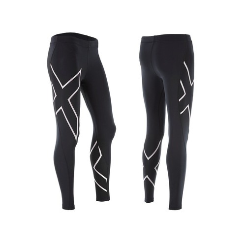 CLEARANCE!! 2XU Womens Compression Long Tights - Black/Silver - Picture 3 of 7