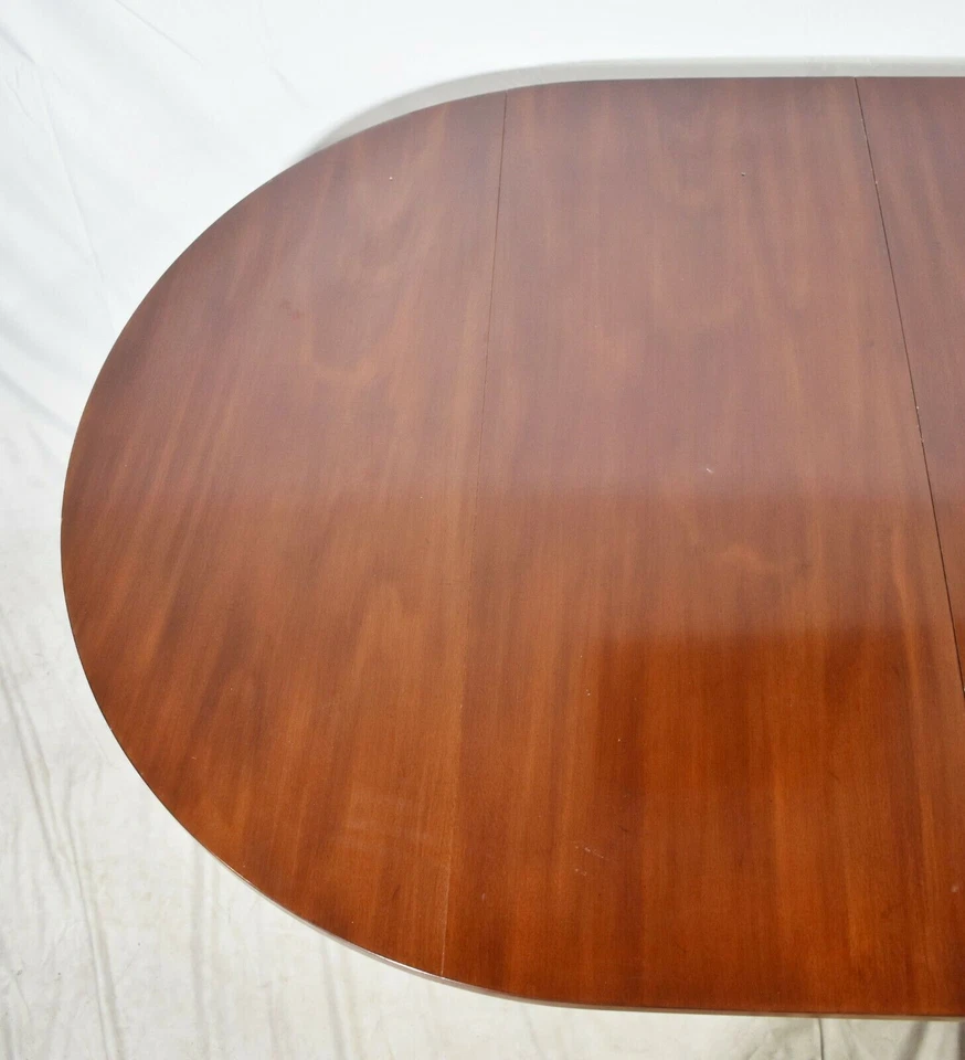 Mesa de comedor Kittinger Richmond Collection caoba de dos pedestales con 3 hojas Foto 4 de 4