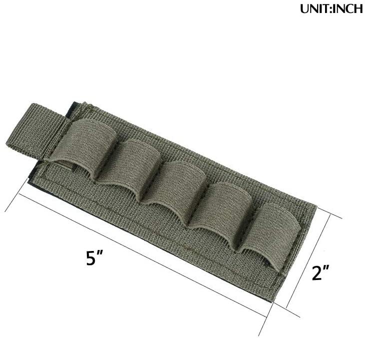 Tactical 5Rounds 12 Gauge Shotgun Ammo Carrier Adhesive Side Saddle ...