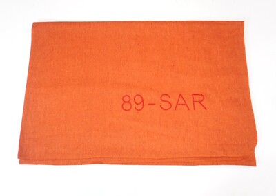SAR Such- und Rettungsdecke orange Warnschutz Wollmischung Outdoor Survival