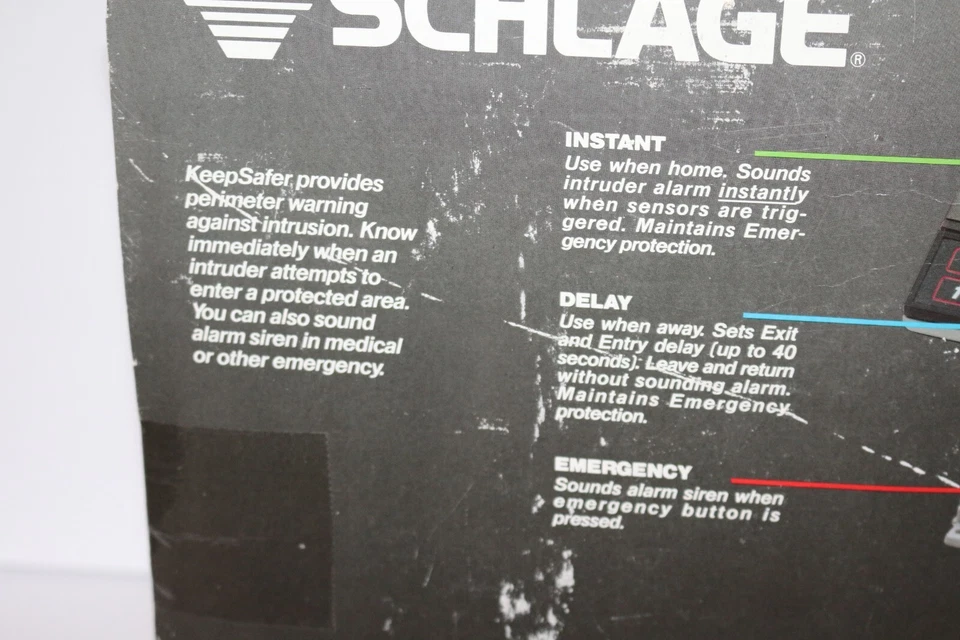 NOS Schlage Keepsafer Sistema de Seguridad Inalámbrico con Consola, Sensores Alarma Intruso Foto 4 de 4