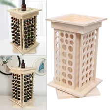 Essential Oil Holder Display 8 Tier Wooden Rotating Storage Display Stand USA