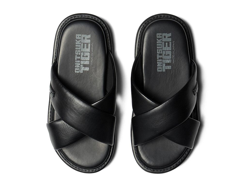 フラットシューズ Tiger-print Leather Slides Gucci Tiger-print Leather Slides - Runway Catalog