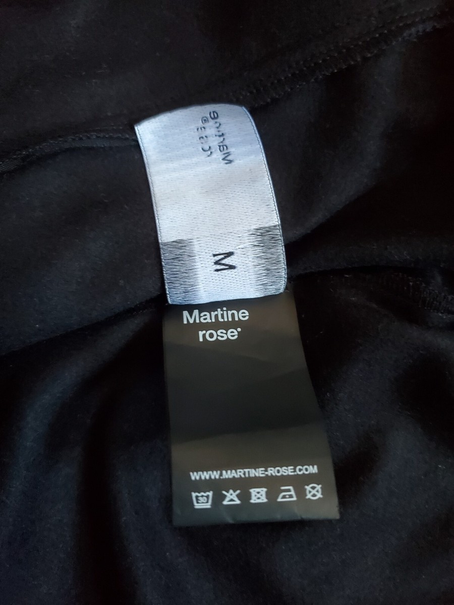 MARTINE ROSE スロカン フリント トロストリンク フティ Martine Rose Shrunken Track Jacket Black / Blue / Grey Sz
