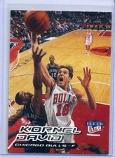 Tarjeta de novato Kornel David 1999-00 Fleer Ultra #98 - Bulls