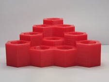 Cherry Red Display for 5/8" Marbles Lot 5836