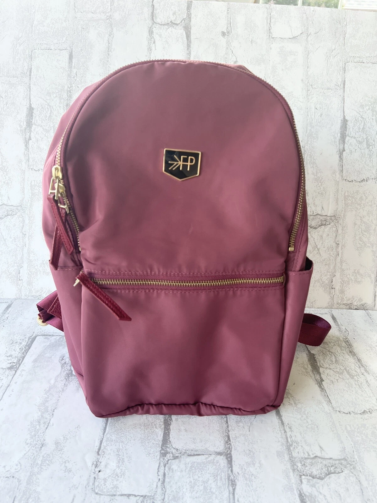 Freshly Picked City Pack Backpack Diaper Bag - Berry + Changing Mat