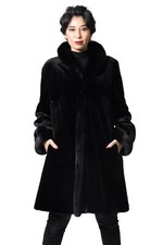 Reversible Sheared Mink Fur Stroller- Size 8