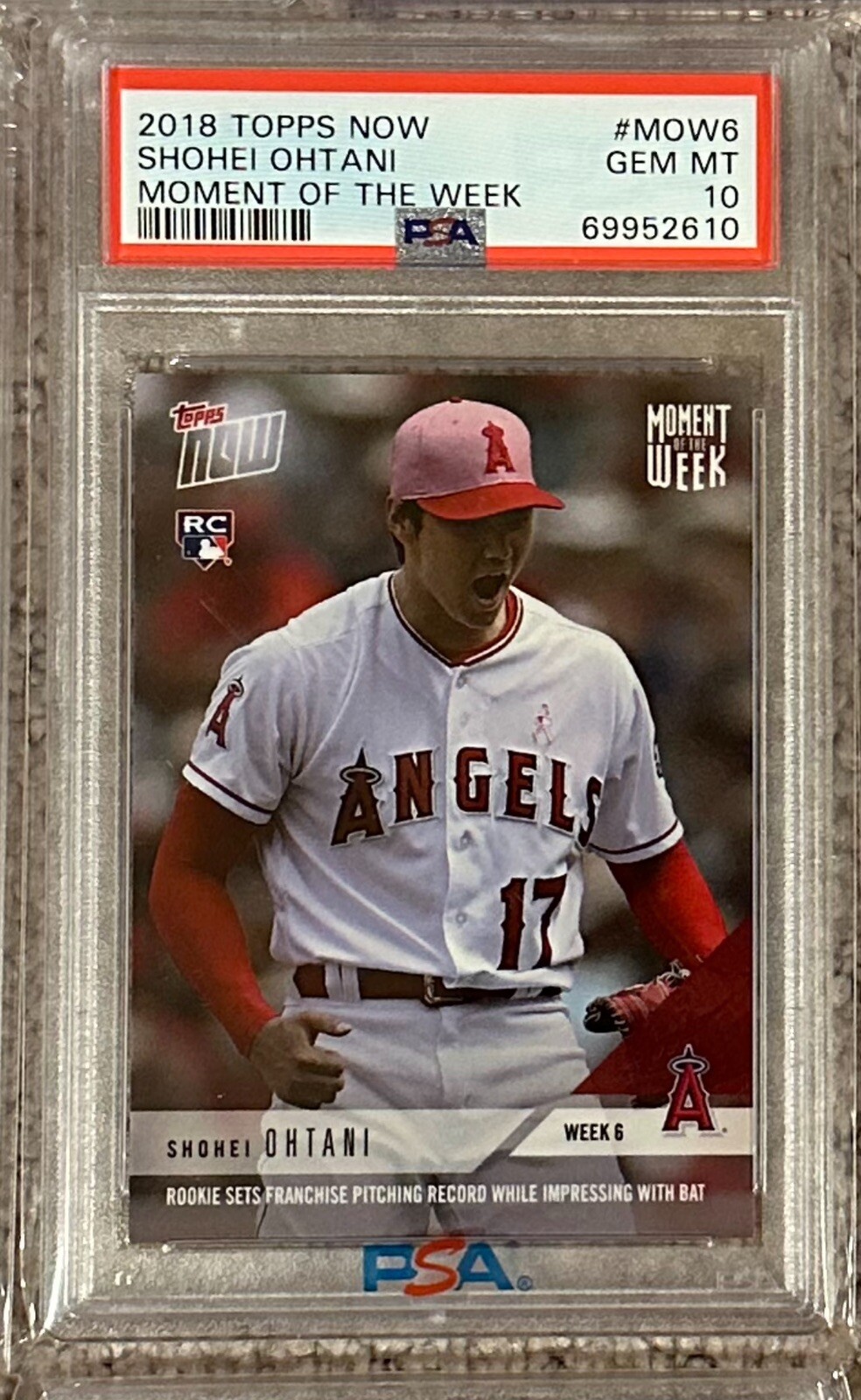 PSA9】大谷翔平TOPPS MOMENT アウトレット OF THE WEEK MOW23 大谷翔平