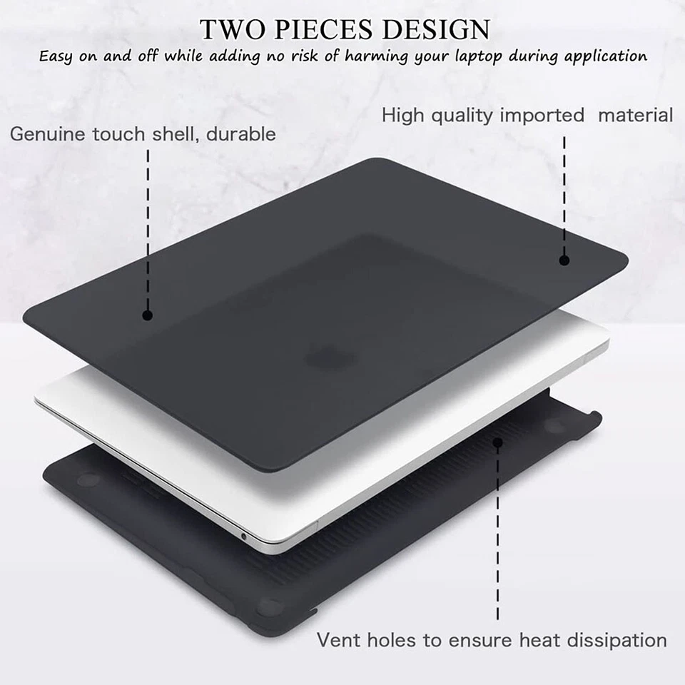 For MacBook Air 13.6 Inch 2022 (M2) A2681 Case Hard Plastic Shell Keyboard Cover - Image 3 of 4