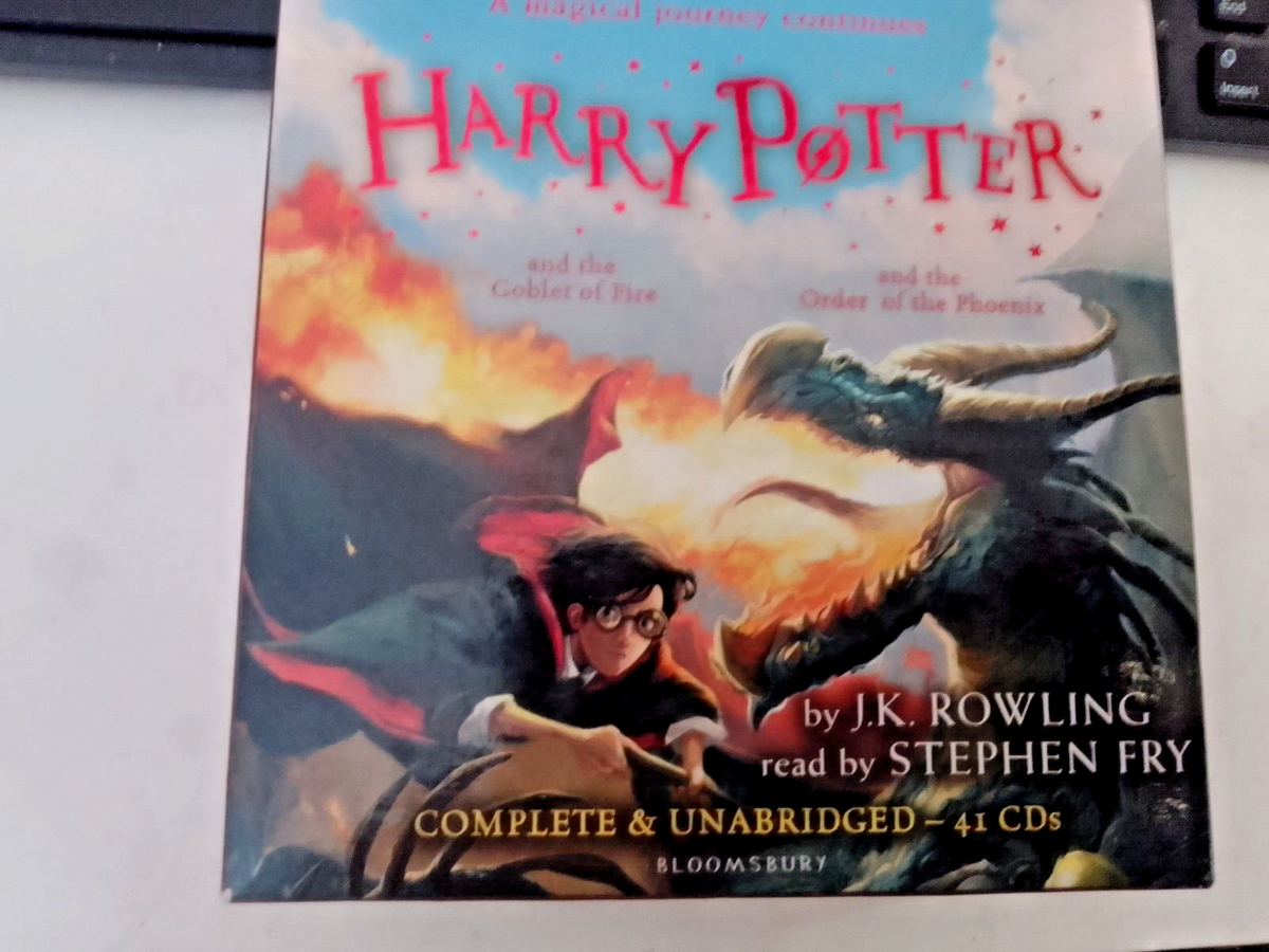 Harry Potter Audio Book CDs Goblet of Fire and Order of the Pheonix Stephen  Fry