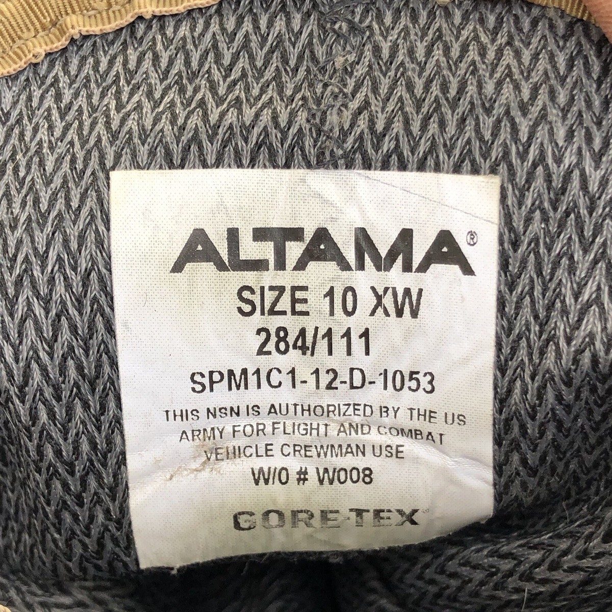 Altama Flight / Combat Boots SPM1C1-12-D-1053 Gore-Tex Men’s 5 W Military EUC Wellco Goretex SPM1C1-12-D-1053 Tan Combat | Mercari main image 2