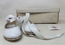 NOS NIB LA STRADA TAP DANCE SHOES Vintage CHILDS WHITE SIZE 7M