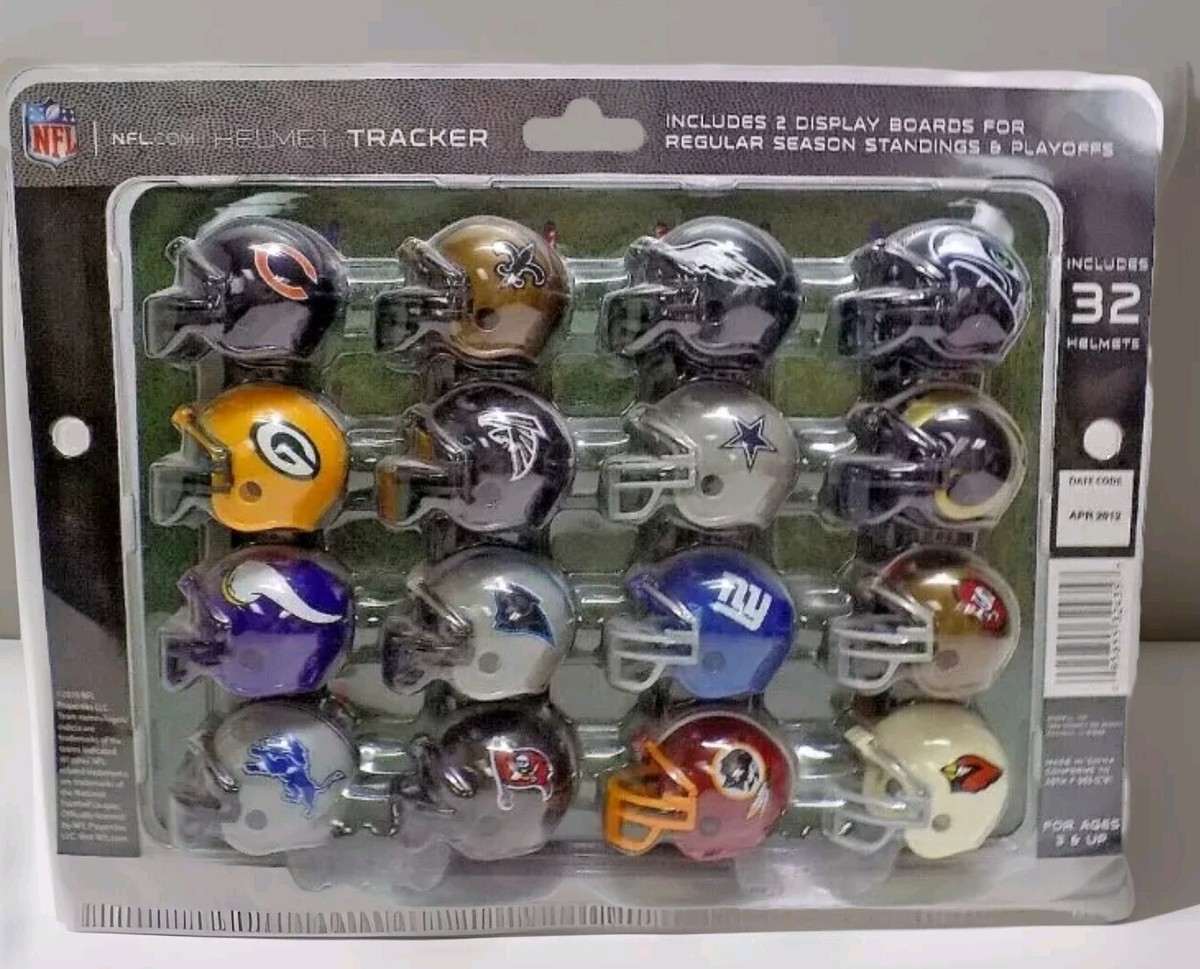 NFL Mini Helmet Tracker W/ Regular Season And Playoff