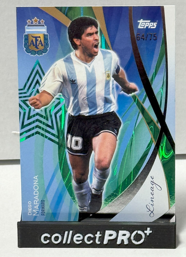 Diego Maradona Numbered 64/75 - Topps Lineage Argentina 2024
