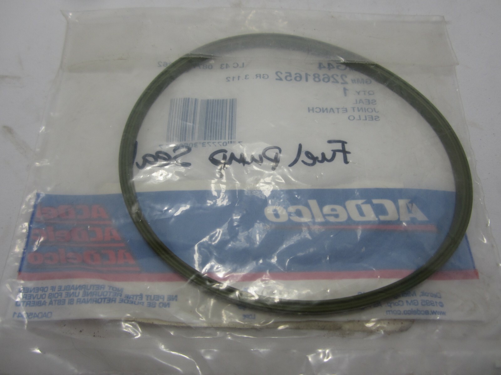 20012005 GM Minivan Fuel Sender Seal ACDELCO 22681652 eBay