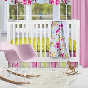 cherry blossom nursery bedding