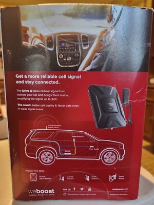 CELL PHONE/DATA SIGNAL BOOSTER [weboost drive x] Supports all U.S. cell carriers