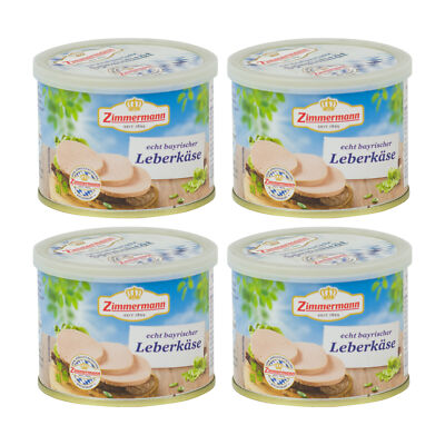 Food-United Dosenwurst Leberkäse von ZIMMERMANN 4x200g