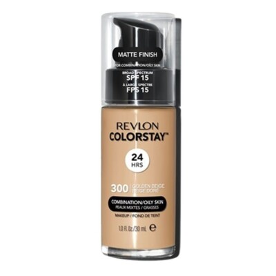 Revlon Color Stay Foundation Matte Finish Mischhaut fettige Haut golden beige 300