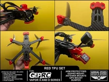 GEPRC Vapor-X5 and Vapor-D5 TPU Set Arm Guards, GoPro Mount 10 Different Colors