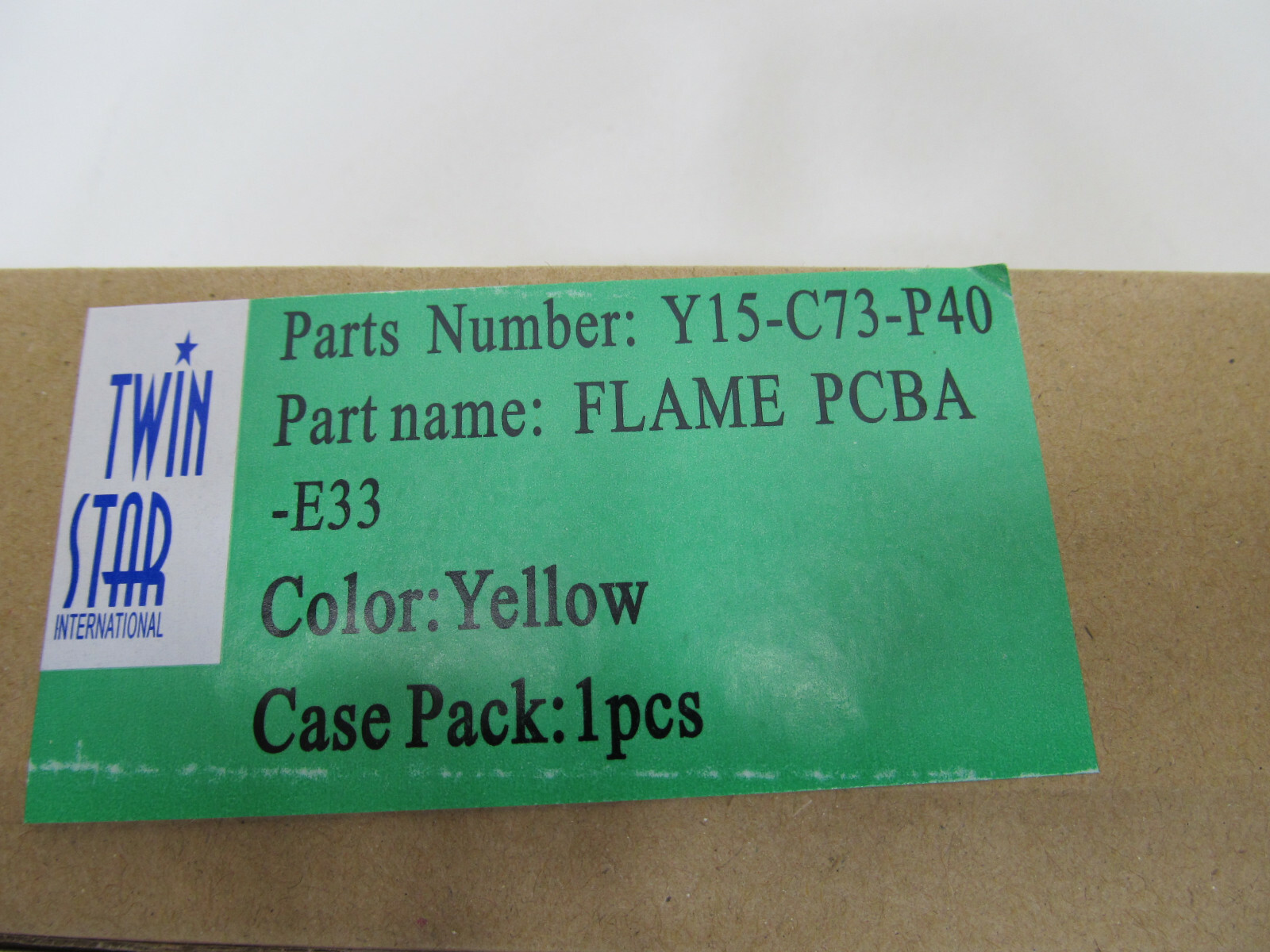New Twin Star Electric Fireplace Y15-C73-P40 FLAME PCBA E33