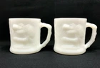 Vintage B.C. Comic Grog Milk Glass Coffee Mug Tea Cup Johnny Hart Caveman White