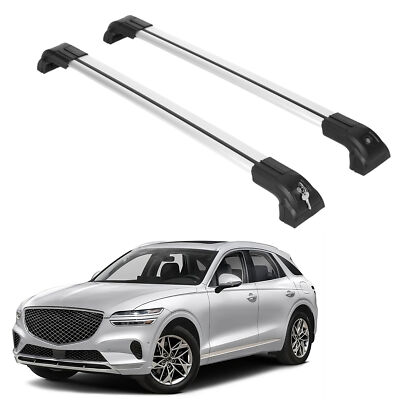 Heavy Duty 220lbs Roof Rack Cross Bars for Genesis GV70 2022-2026 - Silver