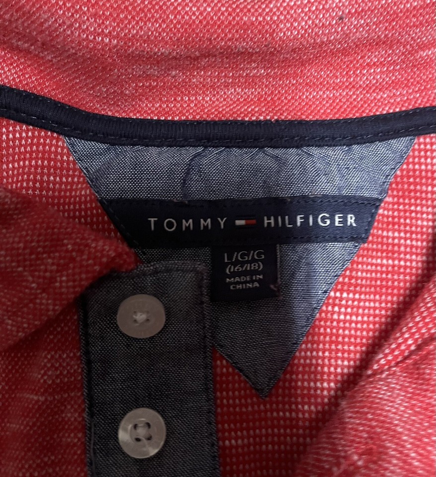 Boy’s Tommy Hilfiger Polo Shirt Size Large eBay