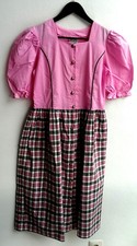 Girls dirndl pink, skirt green pink check size 164 by St. Peter Country