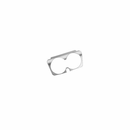 Consola central plateada ABS marco de taza de agua borde para Benz Clase C W205 2015-2021 - Imagen 2 de 6
