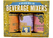 PORTLAND SYRUPS Beverage Set of 3 Meyer Lemon + Lavender + Strawberry Lemon Lime