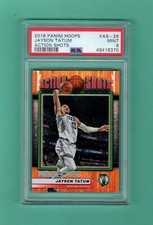 JAYSON TATUM 2018-19 PANINI HOOPS ACTION SHOTS 2nd YEAR NEW PSA 9 BOSTON CELTICS