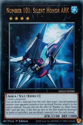 MAGO-EN060 NUMBER 101: SILENT HONOR ARK RARE 1ST EDITION YuGiOh CARD