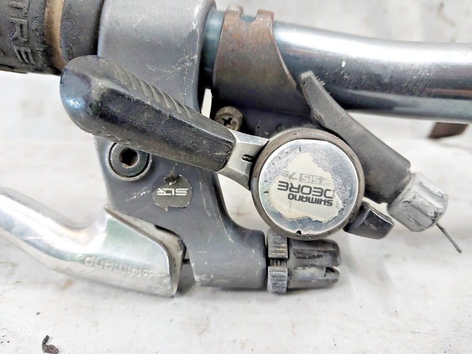 Trek 970 MTB Handlebar 1" Quill Stem Flat Bar 62cm Deore XT Brake Levers Gray :) - Image 3 of 4